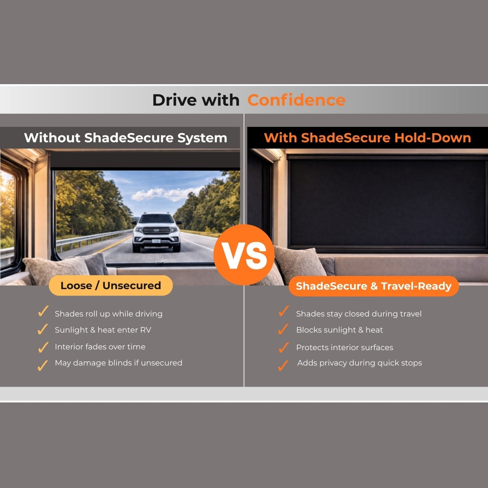 RV ShadeSecure Hold-Down System (MCD Innovations® American Solo Compatible) - Innovative Gear Works