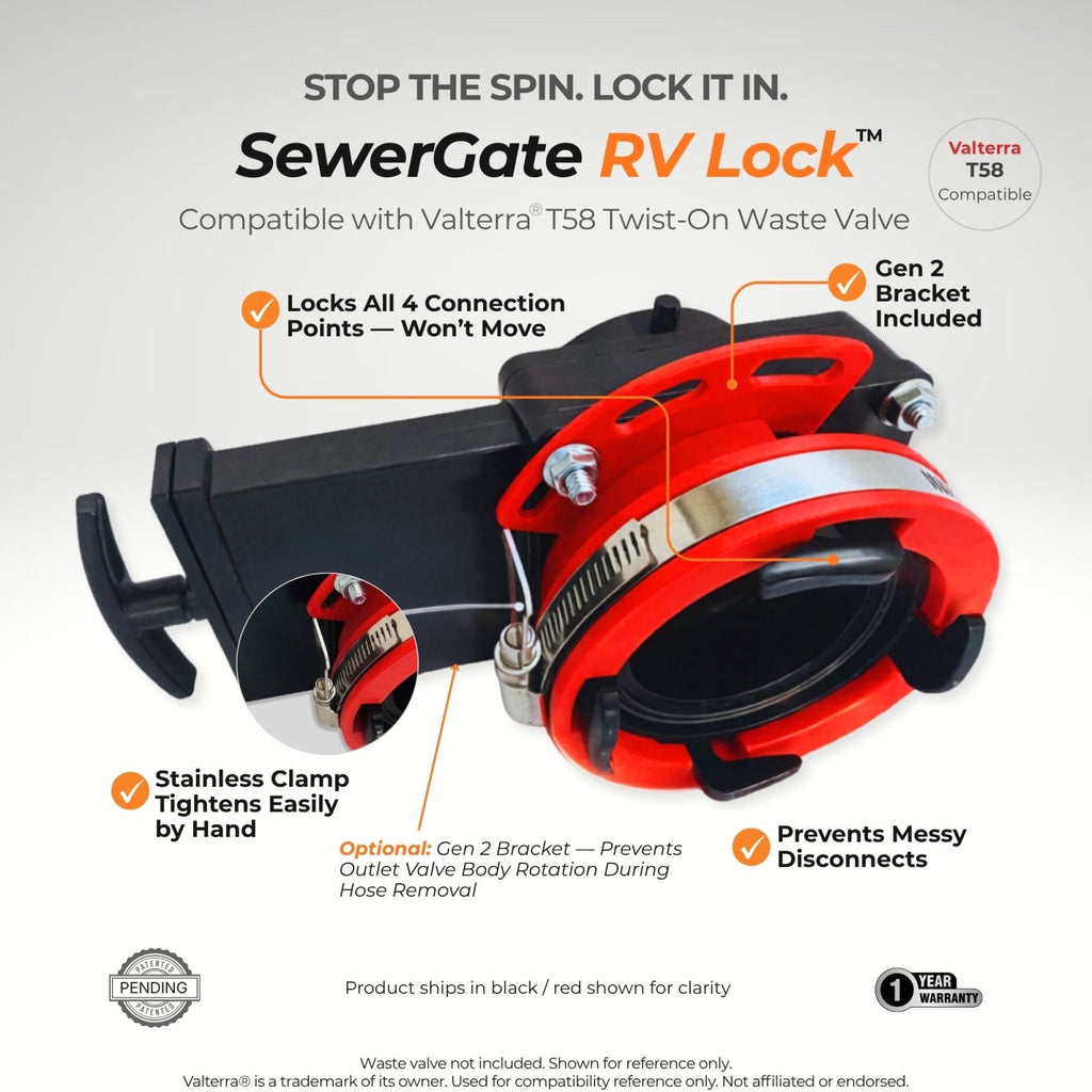 SewerGate RV Lock (Valterra® T58 Compatible)