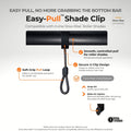 Easy-Pull Shade Clips (6 Pack) (Irvine Slow-Rise Compatible)