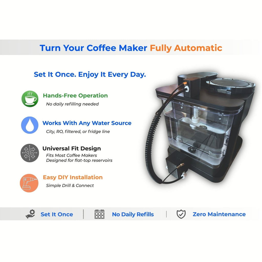 FillBuddy Coffee Edition Automatic Coffee Maker Water Refill System - Innovative Gear Works