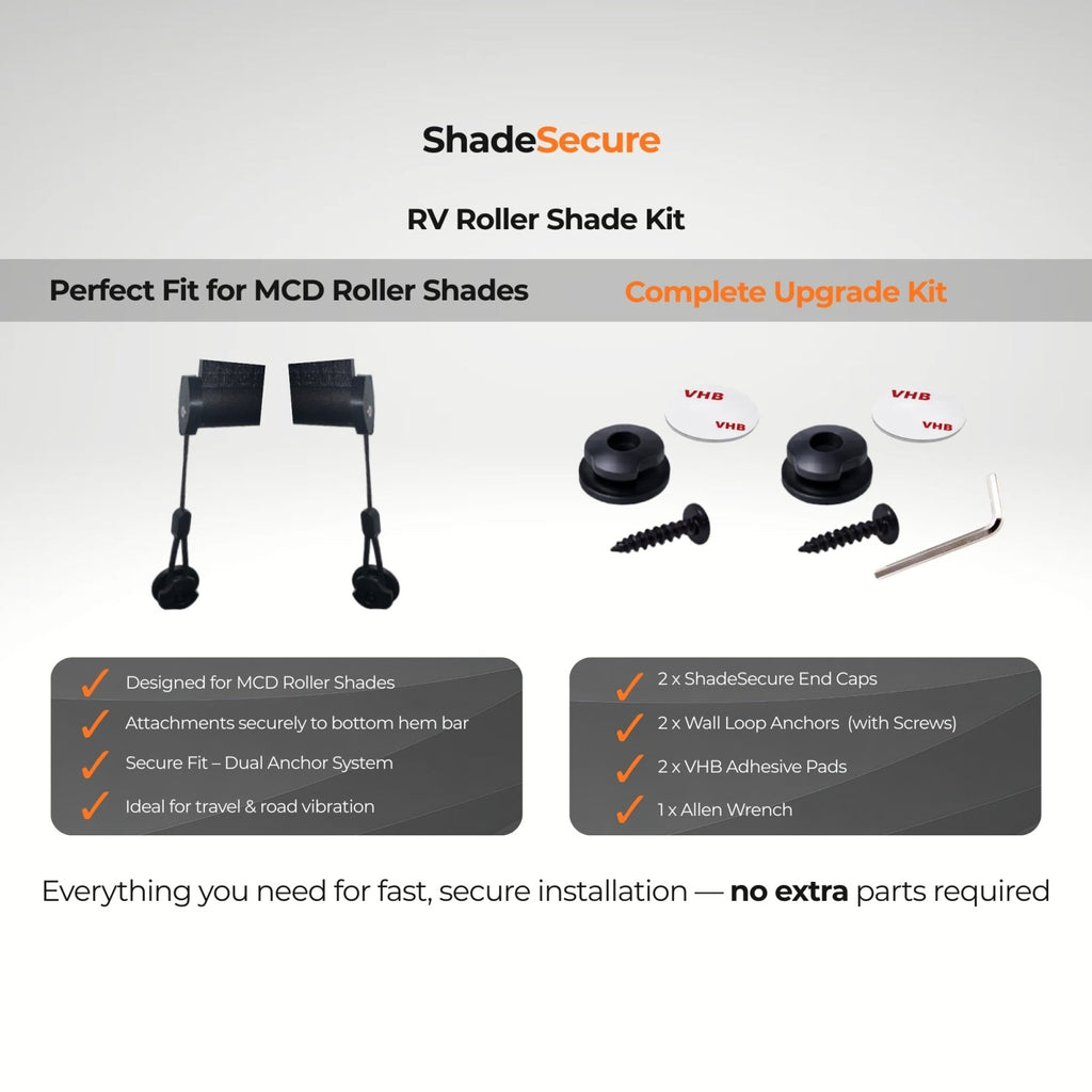 RV ShadeSecure Hold-Down System (MCD Innovations® American Solo Compatible)