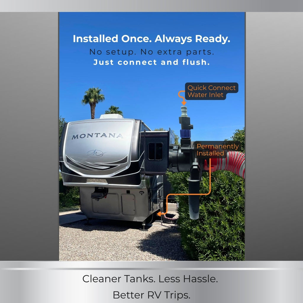 RV FlushMate DIY Back Flush System (TonGass 3 in. Compatible) - Innovative Gear Works