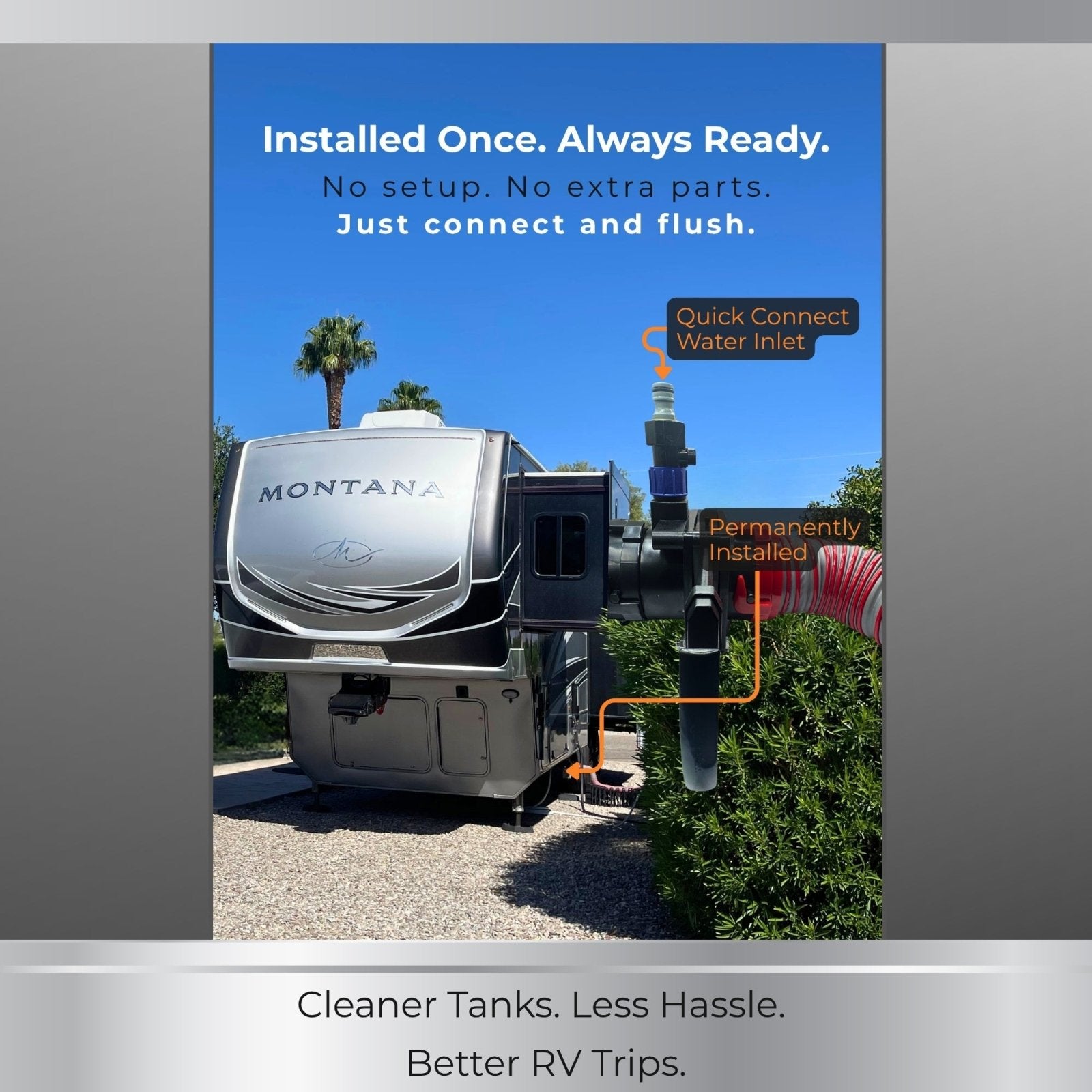 RV FlushMate DIY Back Flush System (TonGass 3 in. Compatible) - Innovative Gear Works